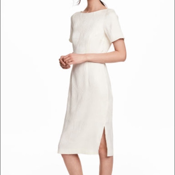 H&M Dresses & Skirts - H&M Cream Jacquard Weave Dress